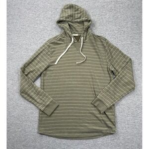 Marine Layer Olive Striped Hoodie